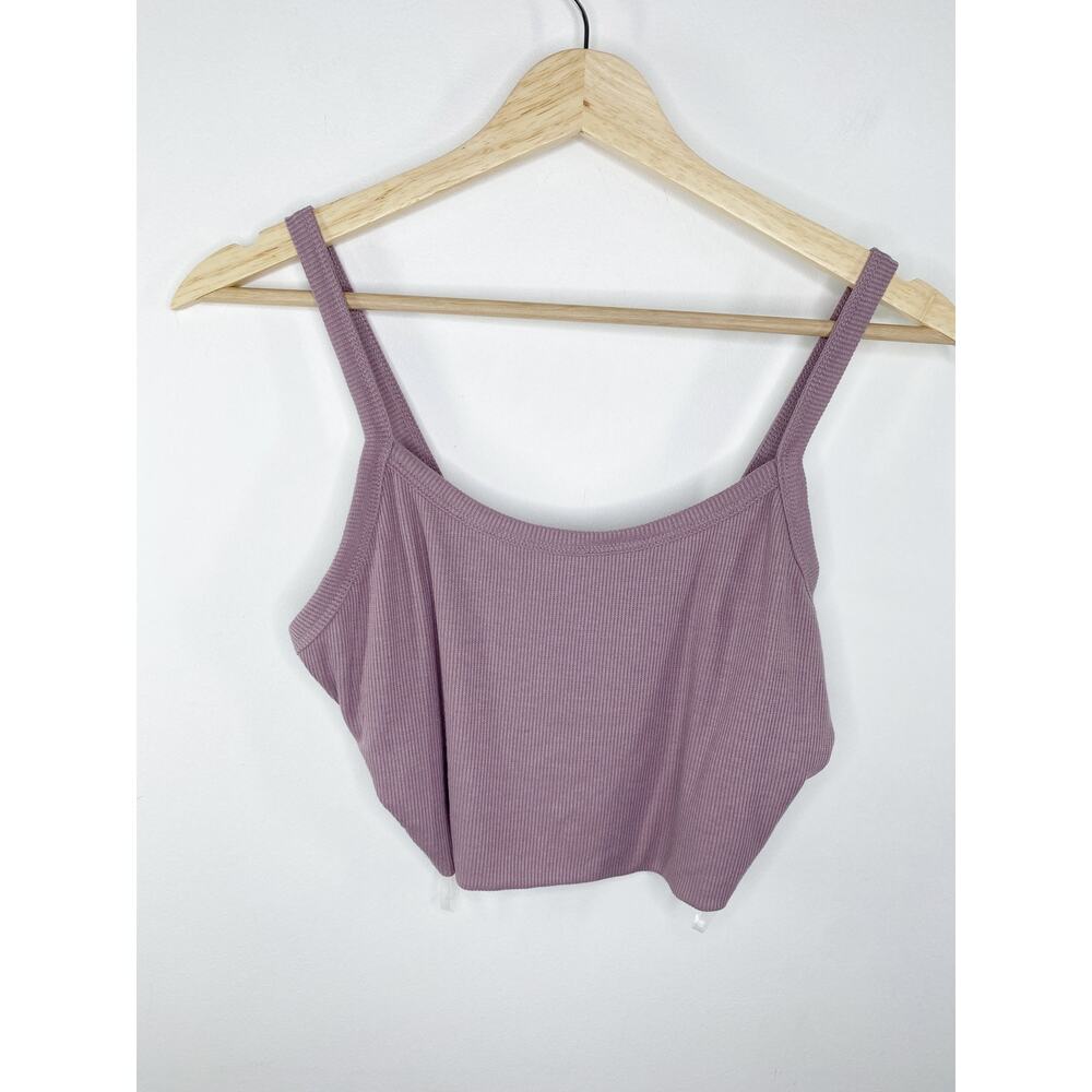 Active USA Purple Ribbed Tank Top Pencil Skirt Set Women's Size Medium M